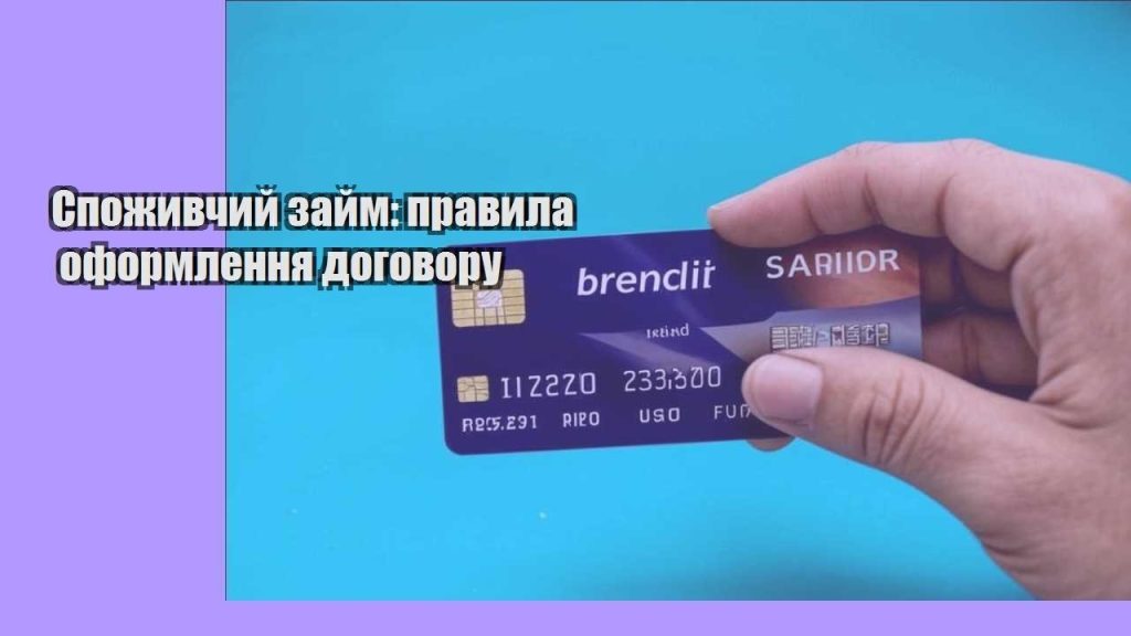 spozhyvchyj zajm pravyla oformlennya dogovoru