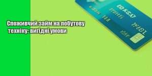 spozhyvchyj zajm na pobutovu tehniku vygidni umovy